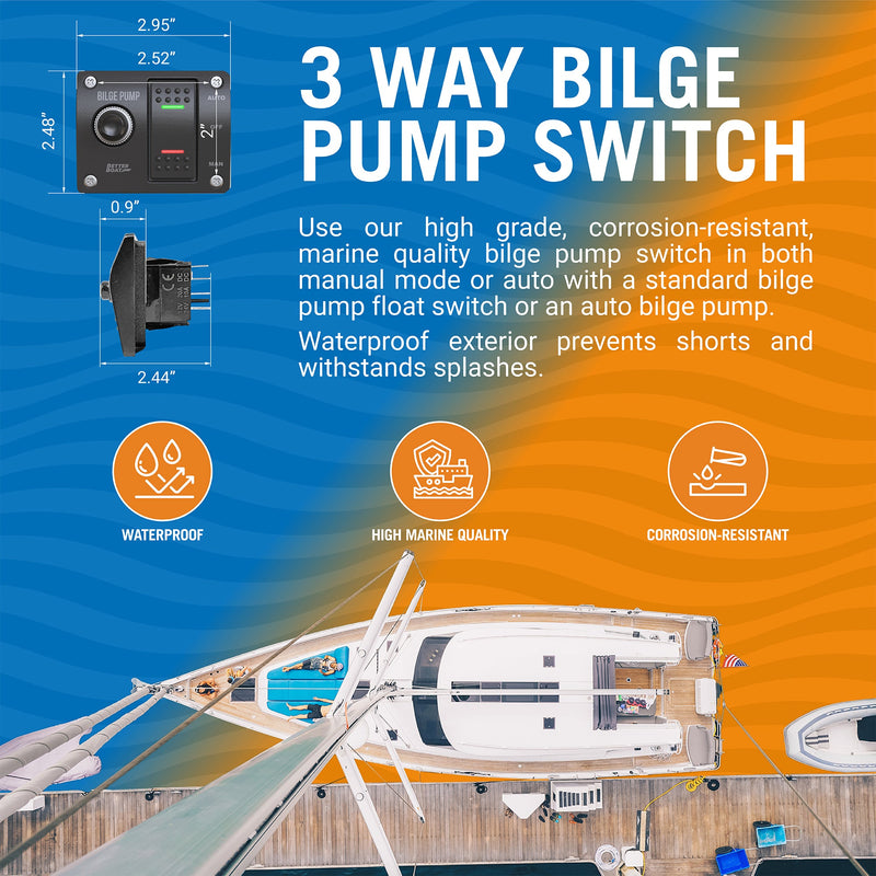 Bilge Pump Switch 3 Way