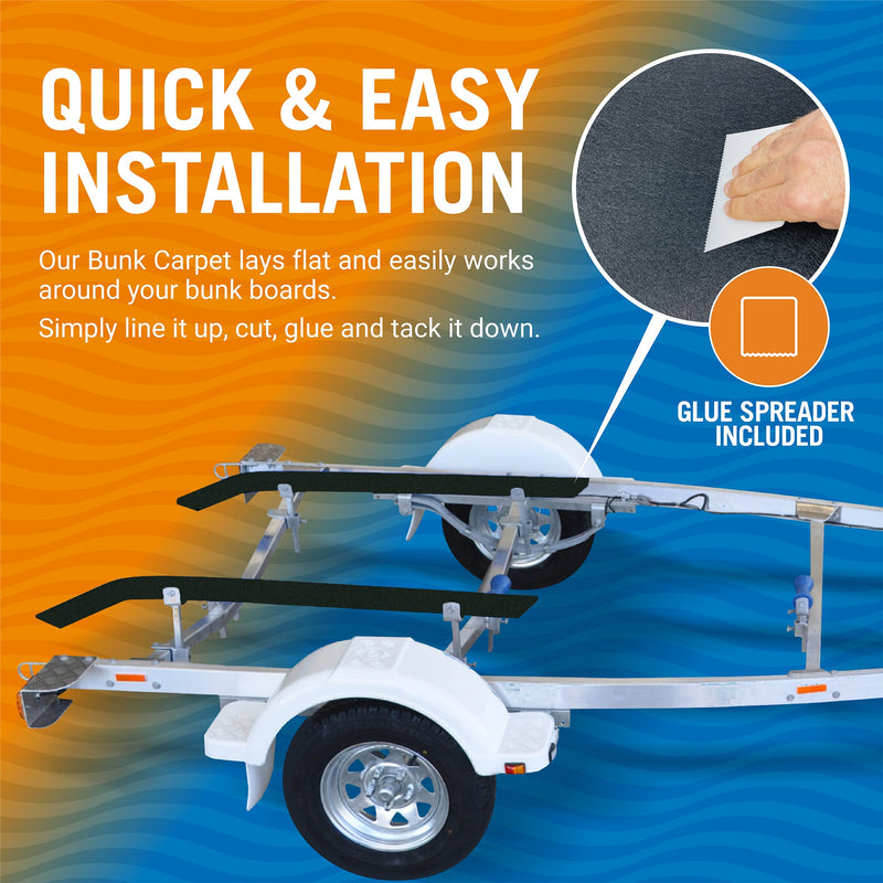 Boat Trailer Bunk Carpet for Bumpers