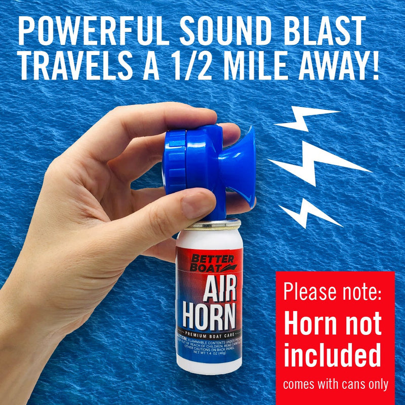 2 Pack Air Horn Refills for 1.4 Ounce Horn