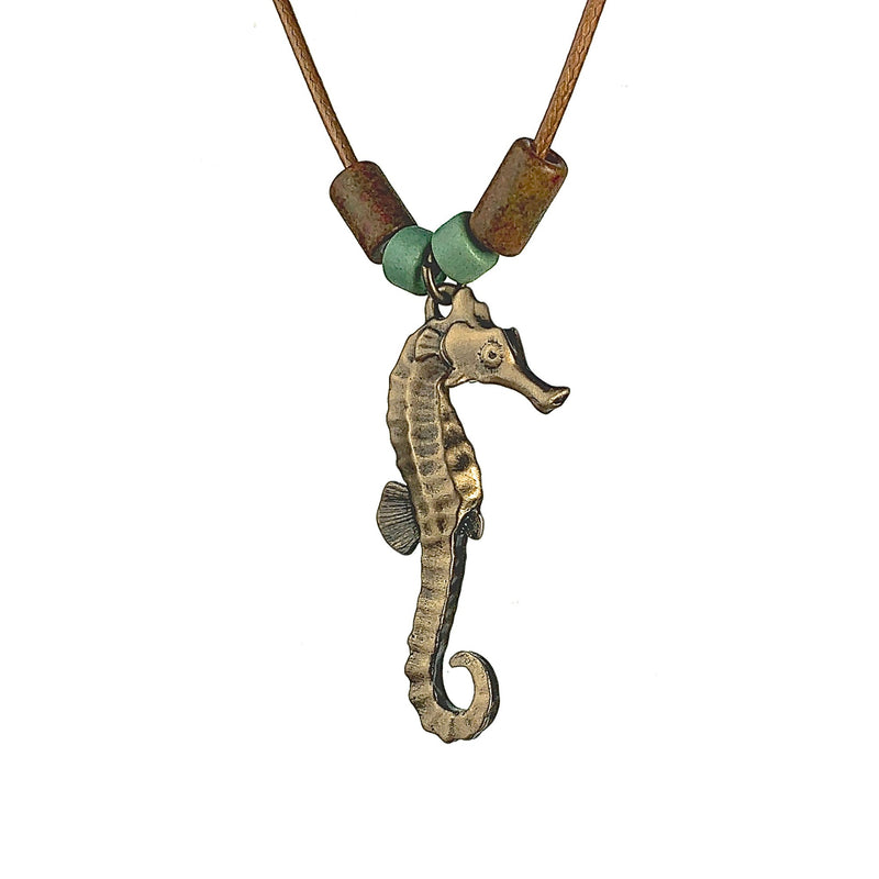Seahorse Necklaces for Women- Bronze Sea Horse Jewelry for Women, Seahorse Gifts, Seahorse Charm, Seahorse Pendant