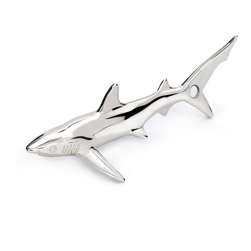 Shark Necklace for Men and Women- Sterling Silver Blue Shark Pendant, Gifts for Shark Lovers, Blue Shark Charm Necklace, Joe Romeiro Necklace