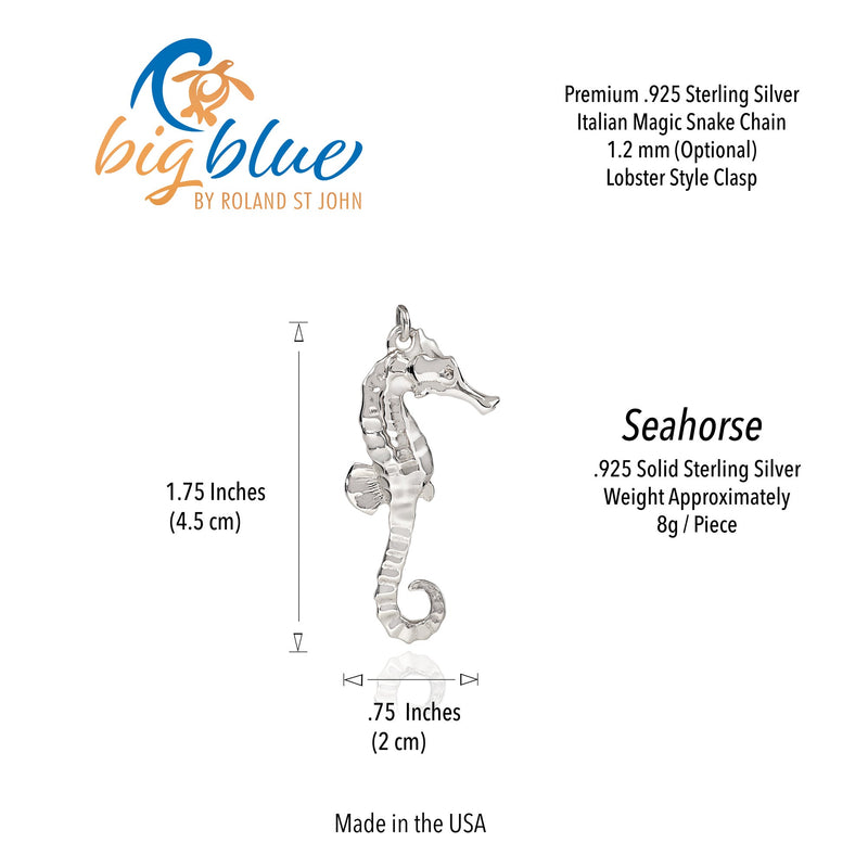 Seahorse Necklaces for Women Sterling Silver- Sea Horse Jewelry for Women, Seahorse Gifts, Seahorse Charm, Seahorse Pendant