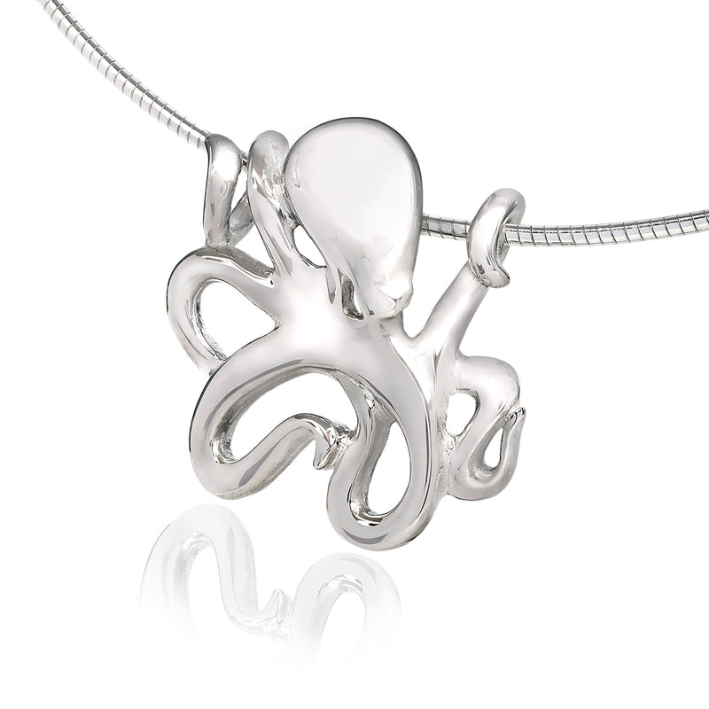 Octopus Necklaces for Women Sterling Silver- Octopus Jewelry, Octopus Pendant, Sea Life Jewelry, Octopus Gifts
