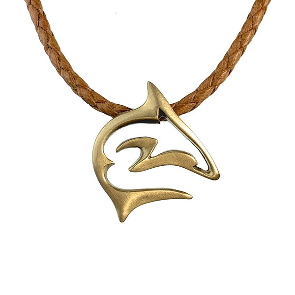 Shark Necklace for Men and Women- Bronze Shark Pendant for Men, Shark Jewelry for Women, Gifts for Shark Lovers, Sea Life Jewelry, Scuba Diving Gifts