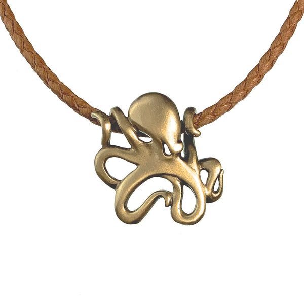 Octopus Necklace for Women Bronze- Octopus Jewelry for Women, Octopus Pendant, Sea Life Jewelry, Octopus Gifts for Women, Ocean Jewelry Bronze
