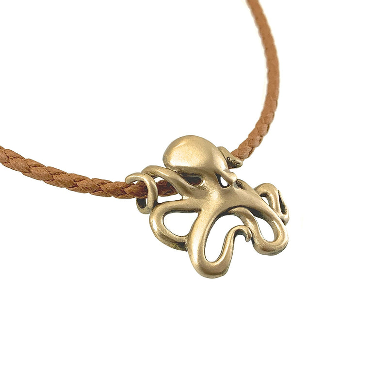 Octopus Necklace for Women Bronze- Octopus Jewelry for Women, Octopus Pendant, Sea Life Jewelry, Octopus Gifts for Women, Ocean Jewelry Bronze