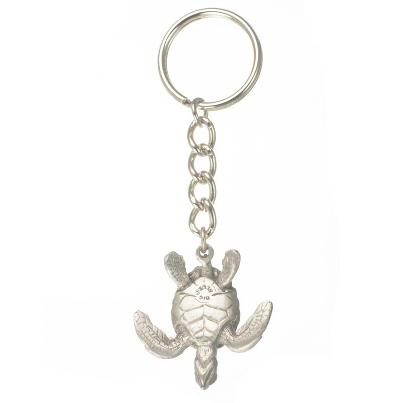 Turtle Keychain with Dive Flag for Men and Women- Gift for Turtle Lovers, Scuba Diving Turtle Keyring, Sea Turtle Key Fob, Gifts for Scuba