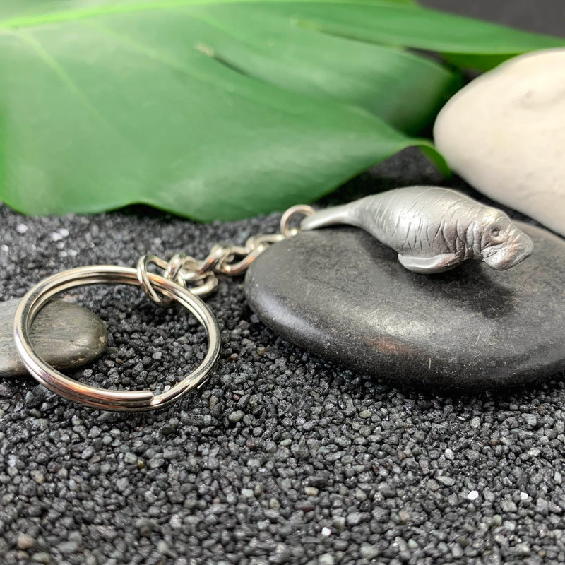 Manatee Keychain for Women and Men- Manatee Gifts, Manatee Key Ring, Manatee Charm, Gifts for Manatee Lovers, Sea Life Key Chain, Manatee Lanyard