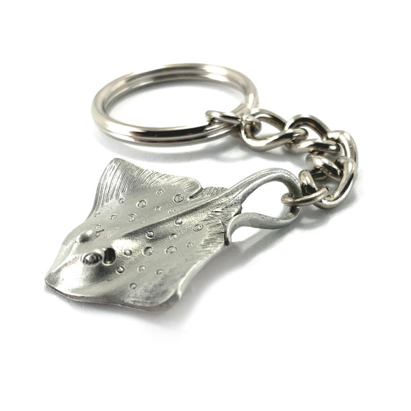 Stingray Keychain for Women and Men- Stingray Gifts for Women, Stingray Key Ring, Stingray Charm, Gifts for Scuba Divers, Sea Life Keychain