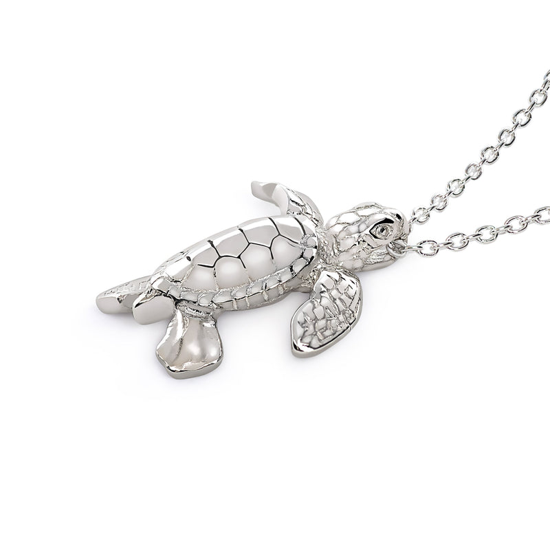 Turtle Necklace Sterling Silver- Miniature Turtle Pendant, Sea Turtle Gifts, Sterling Silver Turtle Charm Necklace, Gifts for Turtle Lovers