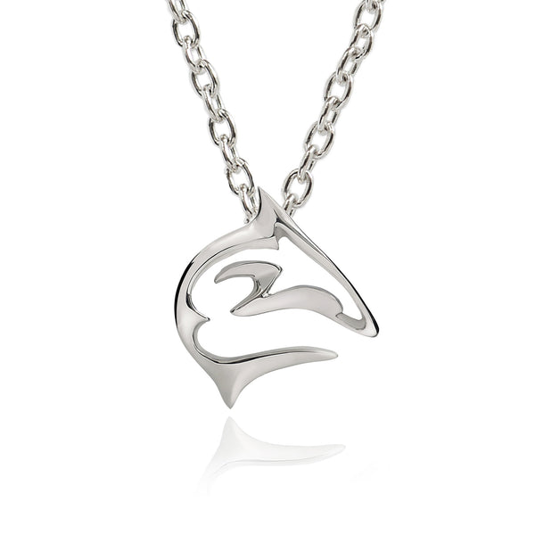 Shark Necklace for Women-Sterling Silver Shark Pendant, Shark Jewelry Gifts for Shark Lovers, Miniature Shark Pendant