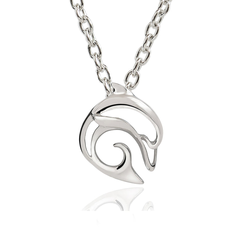 Dolphin Necklace Sterling Silver for Women- Dolphin Gifts for Women, Dolphin Jewelry, Miniature Dolphin Charms, Gifts for Dolphin Lovers