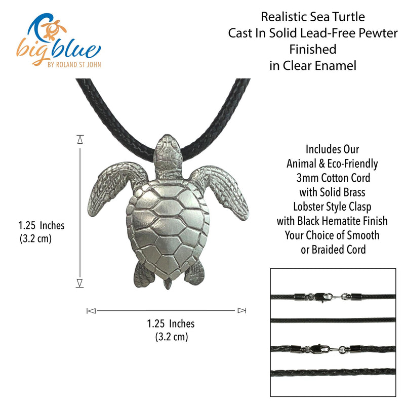 Sea Turtle Necklace- Sea Turtle Gift for Women and Men, Turtle Necklaces, Gifts for Turtle Lovers, Sea Life Jewelry, Realistic Sea Turtle Charms