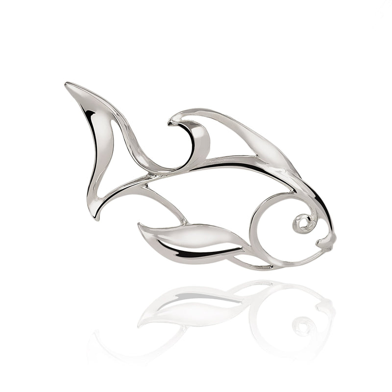 Angelfish Necklace Sterling Silver- Angelfish Pendant, Angelfish Charm, Sea Life Sterling Silver Angelfish Pendant, Fine Jewelry