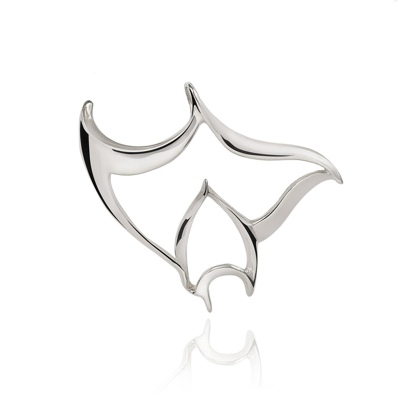 Manta Ray Necklaces for Women- Stingray Necklace Sterling Silver- Stingray Jewelry, Scuba Diving Jewelry, Ocean Inspired Fine Jewelry