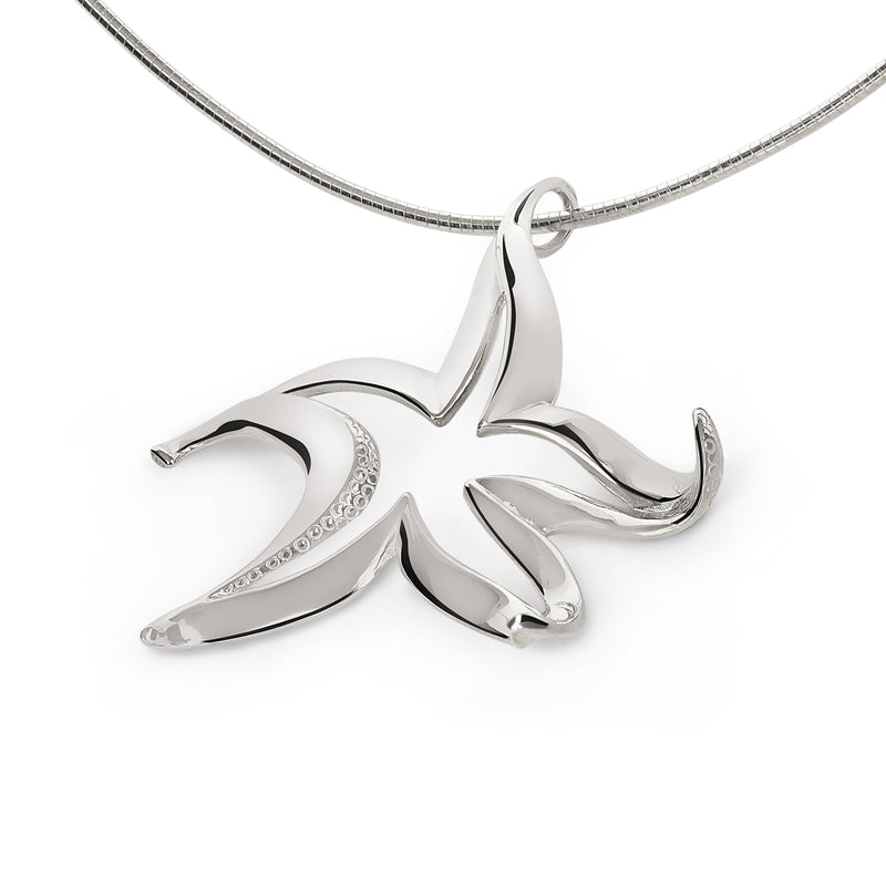 Starfish Necklace Sterling Silver for Women- Sea Star Pendants, Starfish Jewelry for Women, Sea Star Jewelry Sterling Silver, Beachy Necklaces