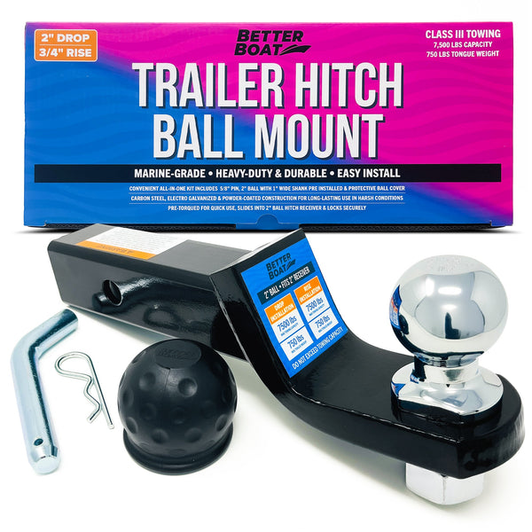 Trailer Hitch Ball Mount 2"