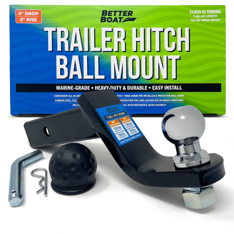 Trailer Hitch Ball Mount 2"