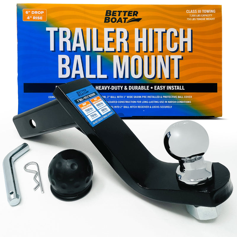 Trailer Hitch Ball Mount 2"