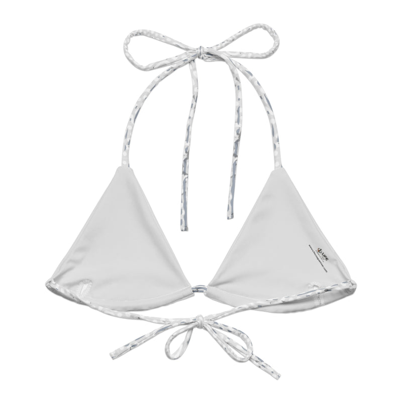 Women's ADAPT - String Bikini Top - Cloud White | Shark Grey