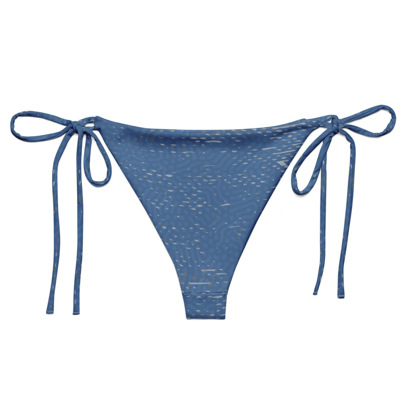 Women's ADAPT - String Bikini Bottom - Ocean Blue | Shark Grey