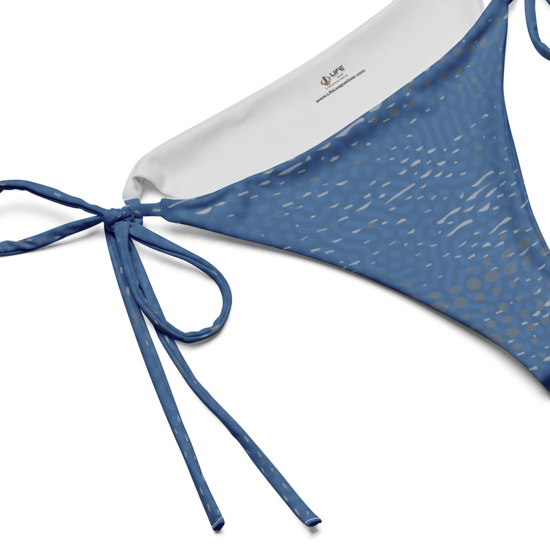 Women's ADAPT - String Bikini Bottom - Ocean Blue | Shark Grey