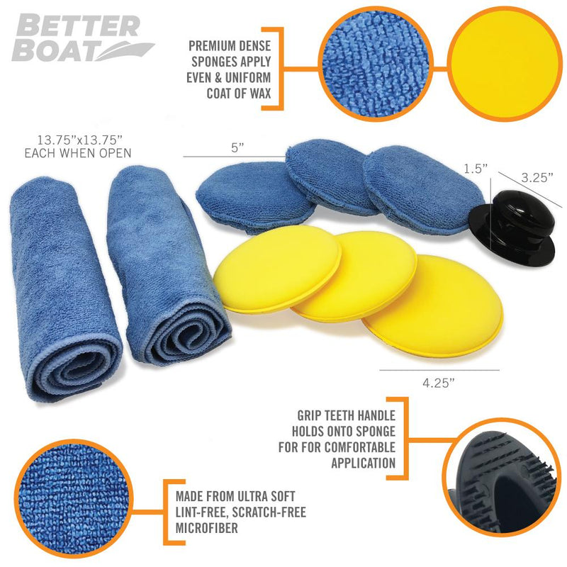 Microfiber Wax Applicator Set