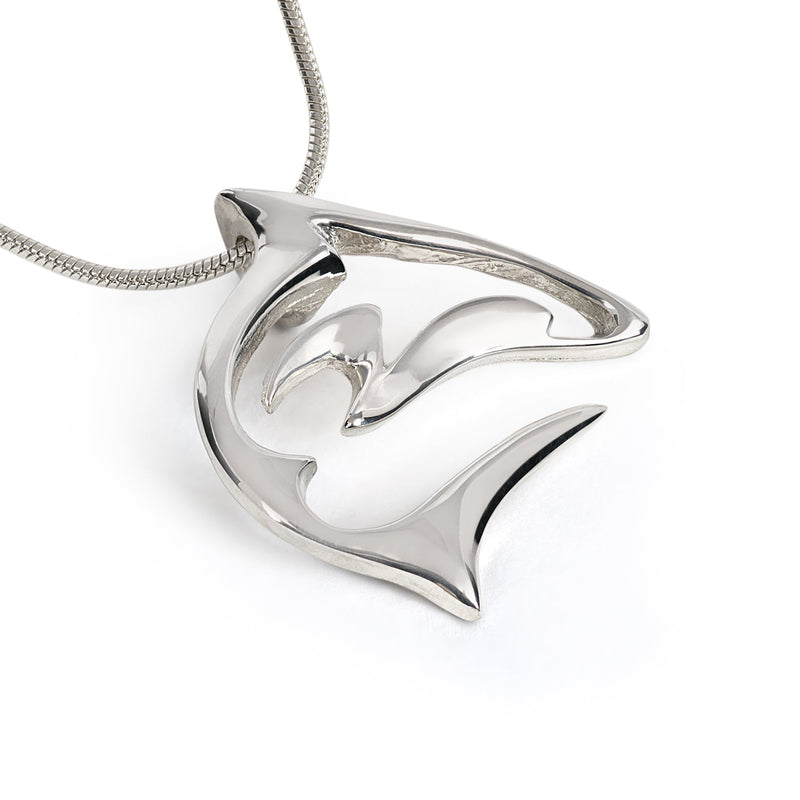 Shark Necklace for Men and Women-Sterling Silver Shark Pendant, Shark Charm 925, Shark Jewelry For Women, Gifts for Shark Lovers