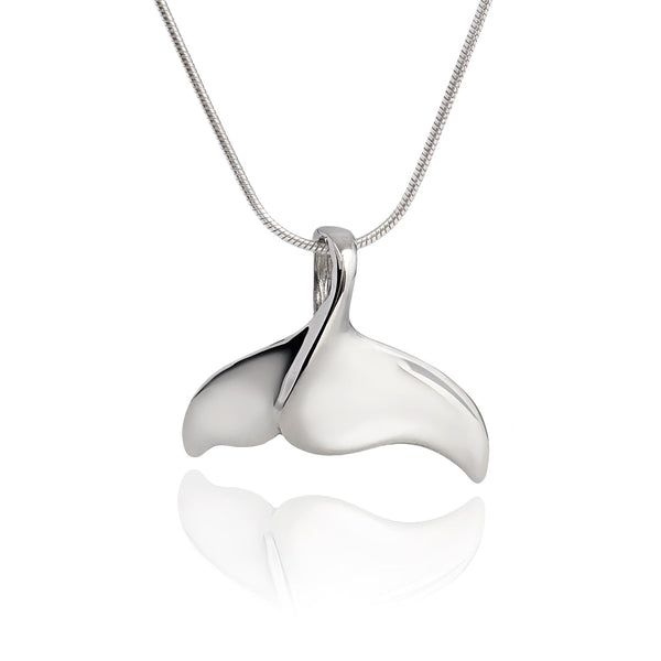 Whale Tail Necklace for Men and Women Sterling Silver- Whale Tail Pendant, Whale Tail Jewelry, Whale Fluke Necklace, Whale Tail Pendant