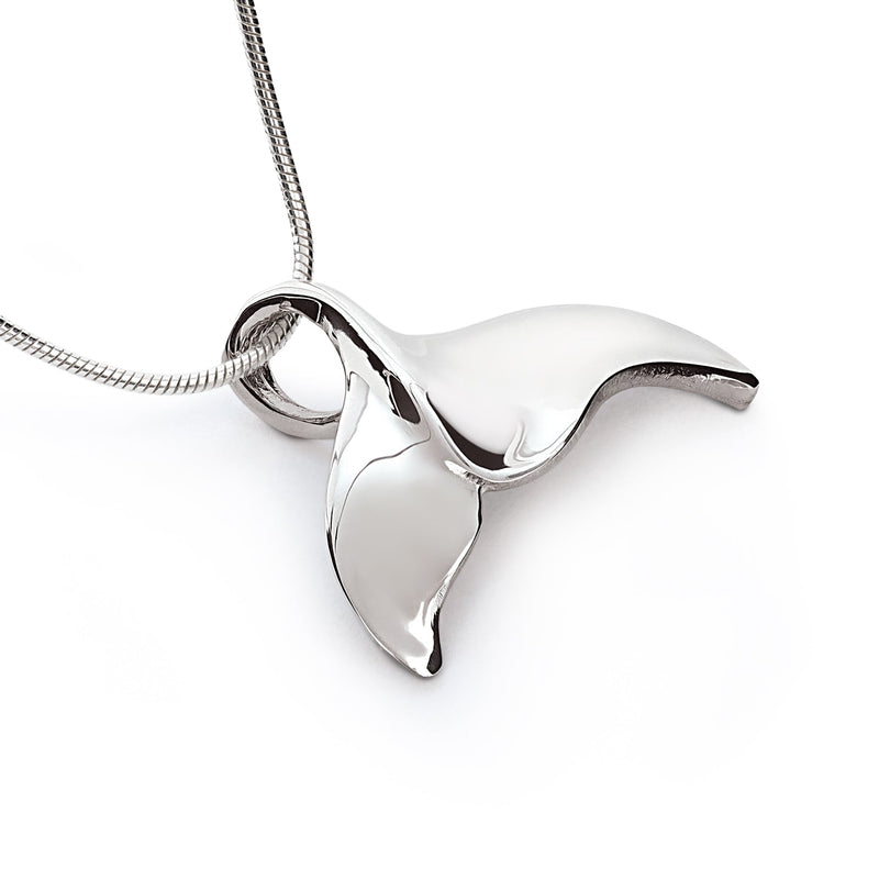 Whale Tail Necklace for Men and Women Sterling Silver- Whale Tail Pendant, Whale Tail Jewelry, Whale Fluke Necklace, Whale Tail Pendant